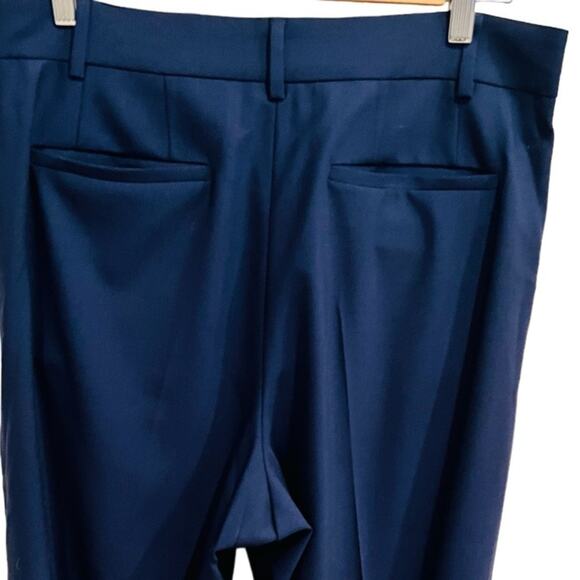 FRAME High Waist Wide Leg Trousers in Blue Size 14 NWT - Picture 10 of 14